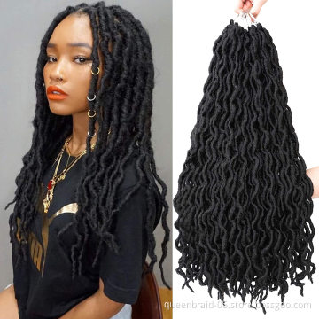 Smartbraid Crochet Hair Gypsy Locs Crochet Braids Curly Wavy Goddess Crochet Braids Synthetic Fiber Hair